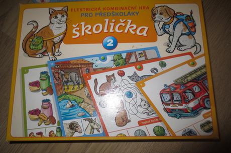 2x školička 1 a 2 elektronická hra pro předškoláky,