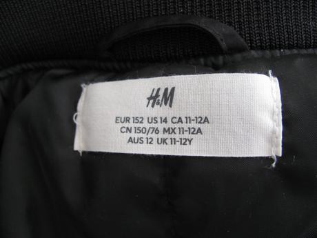 Dívčí jarní bunda, bomber motorsport, h&m,152