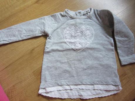 Srdíčková mikina s kraječkou kappahl, kappahl,80