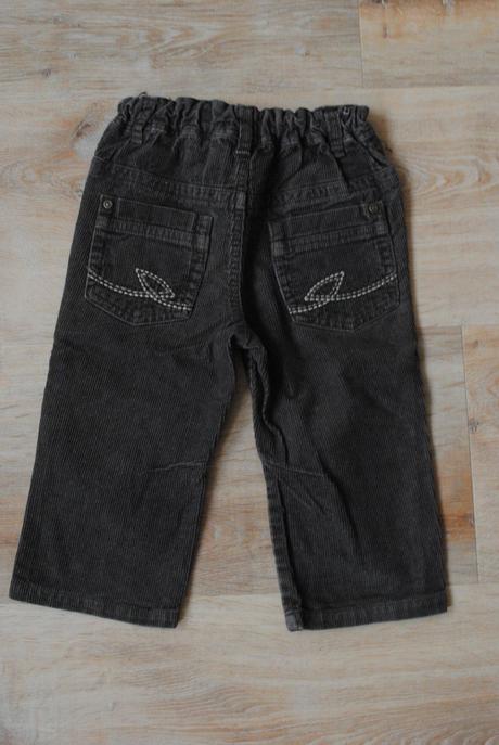 Hnědé manžestrové kalhoty next, next,86