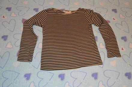 Bavlněné triko dl. rukáv nátělník dlouhý rukáv, h&m,110