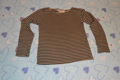 Bavlněné triko dl. rukáv nátělník dlouhý rukáv, h&m,110