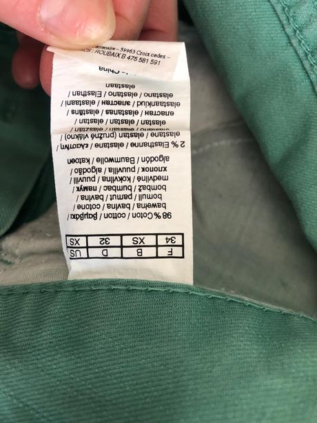 Zelene kalhoty 34 od 3 suisses collection, 34
