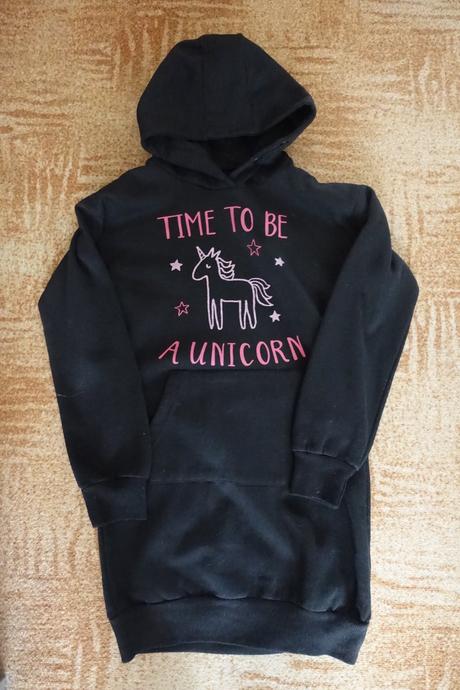 Dívčí teplákové šaty s jednorožcem 146-152, kik,146