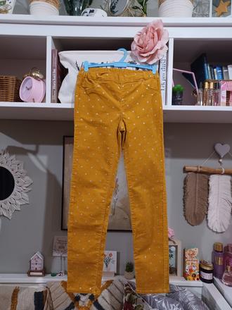 Hořčicové manžestráky h&m, h&m,140