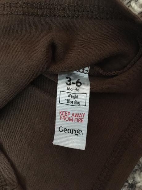 Hnědé tričko s opičákem (vel.68), george,68