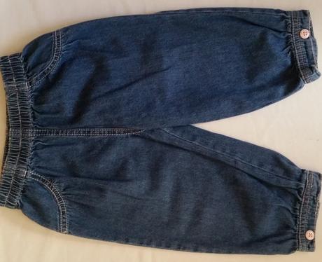 Dětské lehčí rifličky, džíny, zn.disney, vel.86, george,86