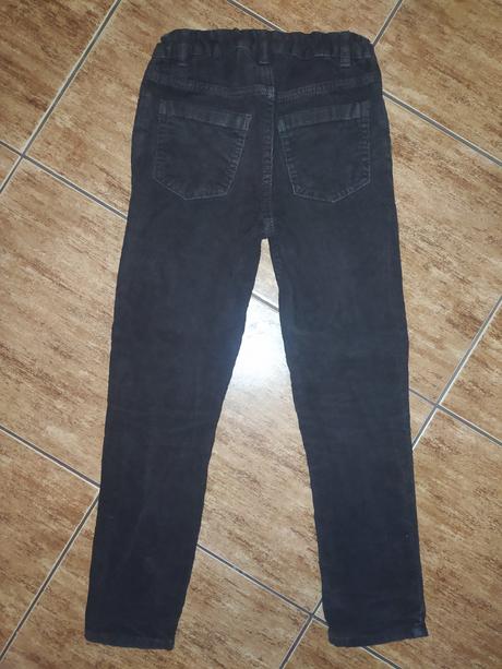 Manžestraky - slim, h&m,128