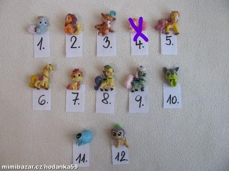 Figurky-zvířátka princezen/ks-39kč,