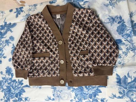 Stylový dětský set 3 ks (kalhoty, tričko, svetr), 104–116