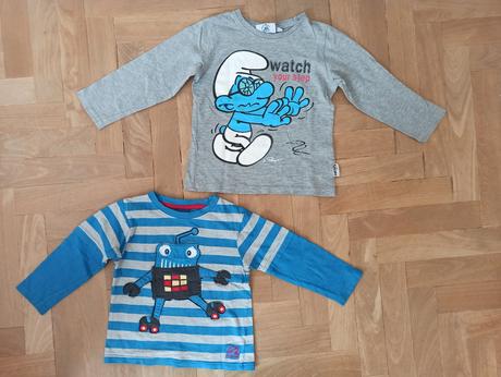 2x triko s dlouhým rukávem, 104