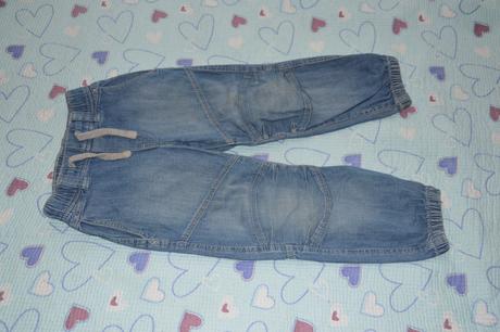 Džíny rifle riflíky v pase na gumu, h&m,110