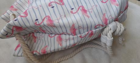 Plážová taška / pytel s plameňáky, 