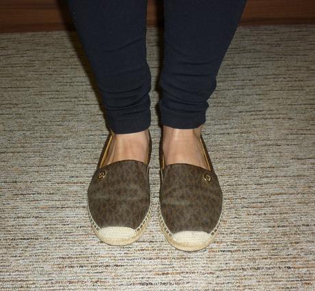 Hnědé dámské logované espadrilky michael kors, michael kors,38