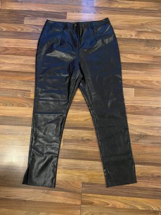 Koženkové kalhoty, vel 50/22 tedy cca 4-5 xl, miss, 5xl