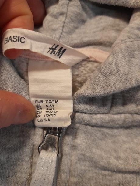 Mikina h&m, vel. 110/116, h&m,110