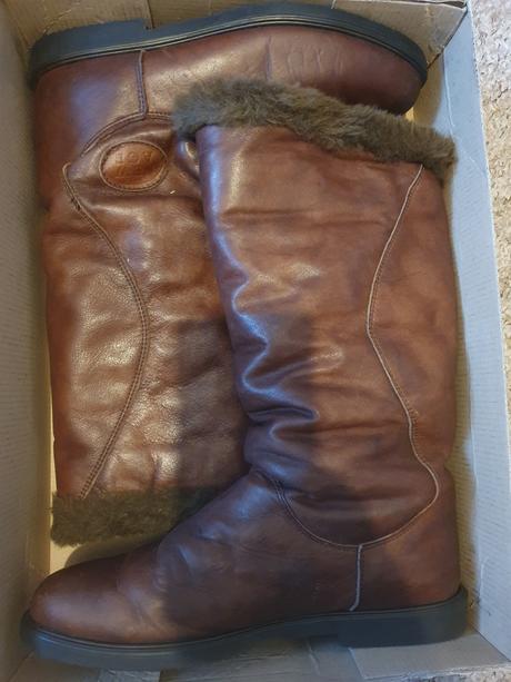 Kozene zimni boty kozacky vel.41, 41