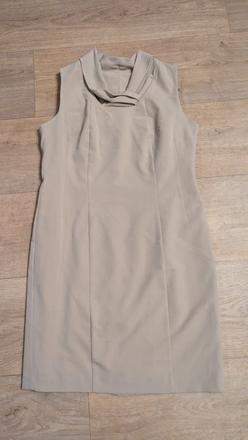 Elegantní béžové šaty, šatovka vel. 40, 40