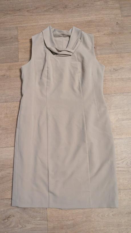 Elegantní béžové šaty, šatovka vel. 40, 40
