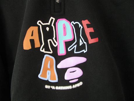 Perfektní černá bavlněná mikina aape, 152