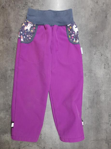 Softshellové kalhoty s fleecem unuo, vel.104/110, unuo,104