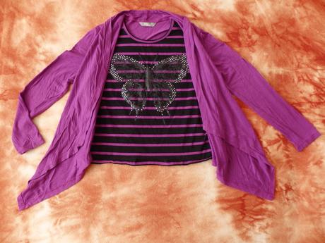 Kombinované tričko s motýlkem, lindex,146