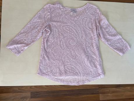 Růžový top s ornamenty, vel s, janina, s