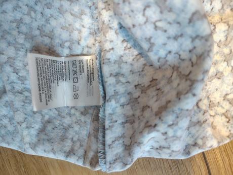 Dívčí bavlněné šaty h&m 146/152 modré kytičky, h&m,146
