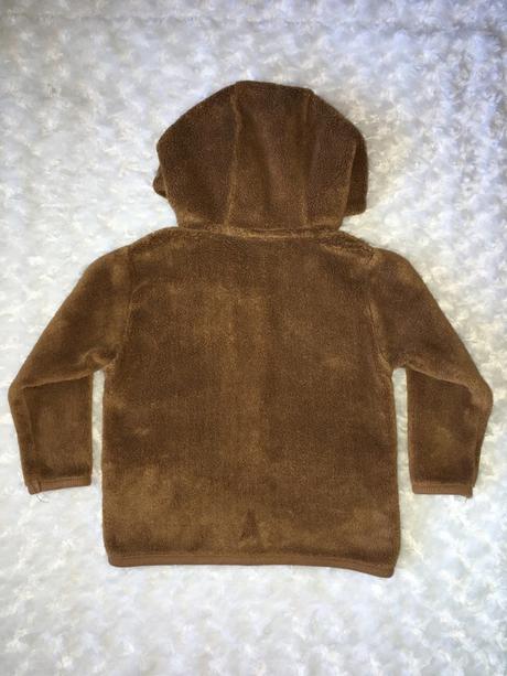 Hnědá chlupatková mikina lupilu, lupilu,80