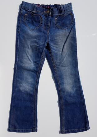 G215 dívčí rifle se srdíčkovými kapsami vel. 116, nutmeg,116