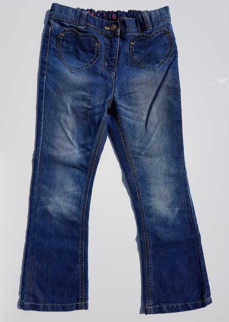 G215 dívčí rifle se srdíčkovými kapsami vel. 116, nutmeg,116