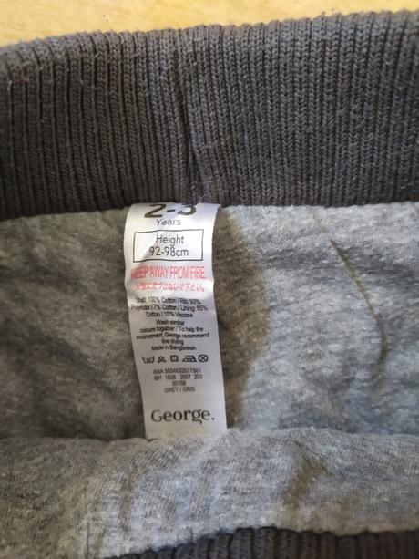 Zateplené kalhoty 2-3 roky, george,98