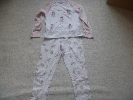 Bílorůžové pyžamko s baletkami z. pepco v. 122/128, pepco,122