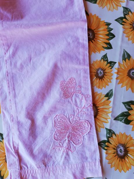 Kalhoty 3/4 letní dívčí vel.116., 116