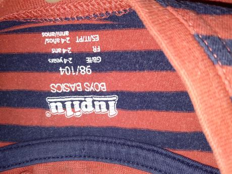 Tričko s dlouhým rukávem, lupilu,98