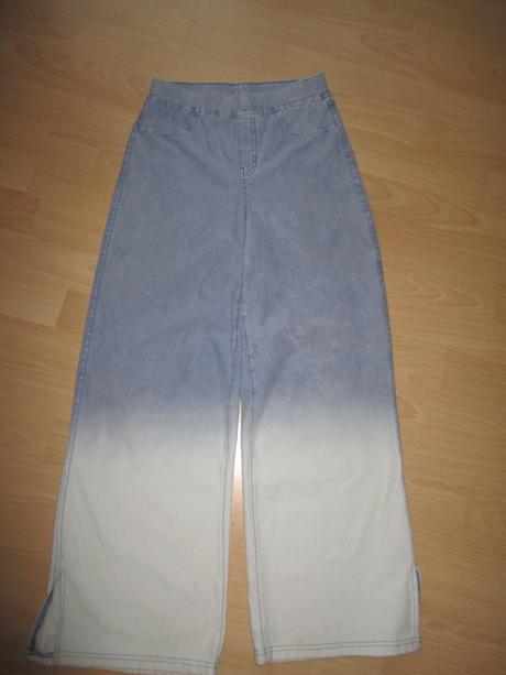 Široké elast.rifle, h&m,152