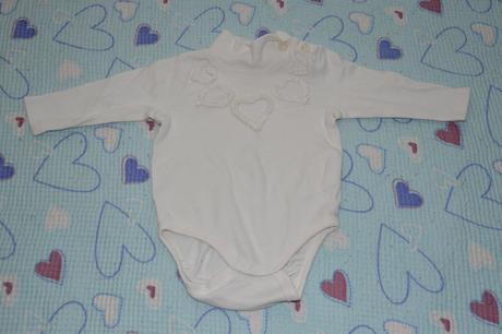 Teplejší bavlněné body dl. rukáv se srdíčky, ergee,68