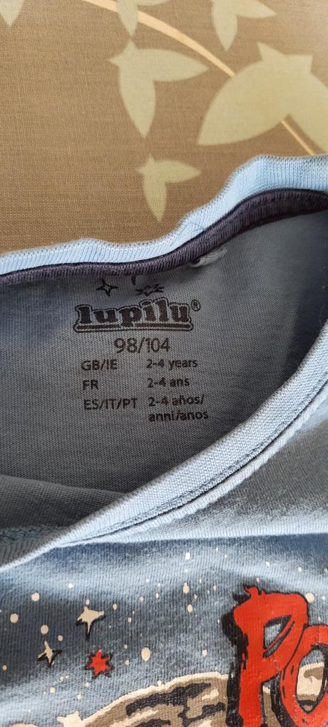 2x chlapecké tričko, značky lupilu, vel. 98/104, lupilu,98