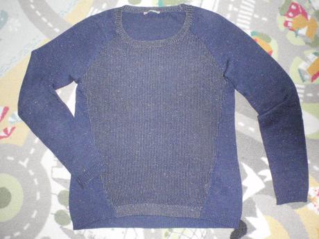 Svetr-pulover dámský se zlatavou nitkou vel. s-m., orsay,s