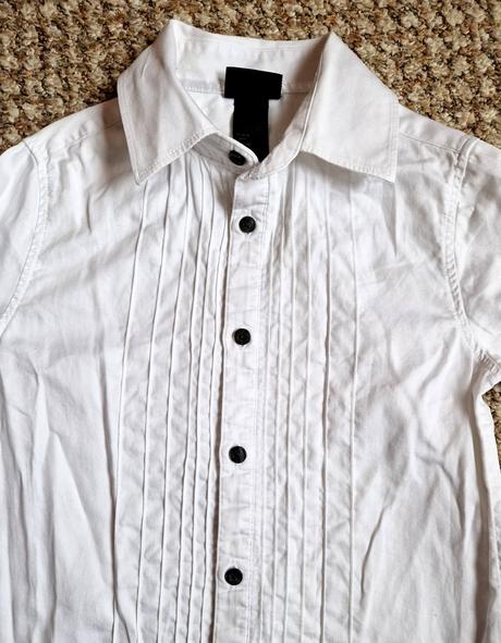 Krásná bílá slavnostní košile h&m vel. 110/116, h&m,110