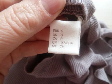 Top s volánky, h&m,164