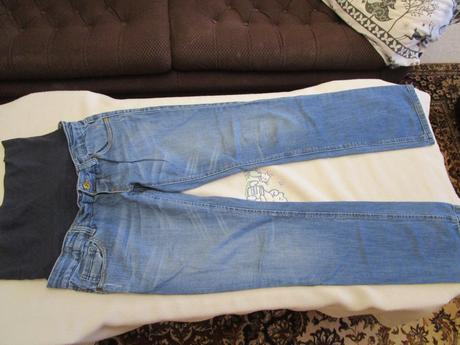 Modré těhotenské rifle zn. mama-lucious, vel. s, s