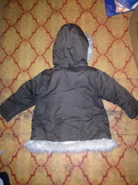 Dívčí zimní bunda květy vel. 74 - 80, 74