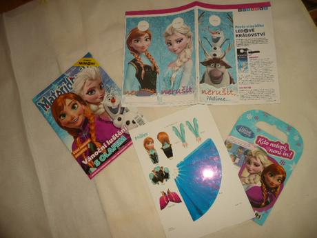 Frozen elsa anna ledové království časopis,