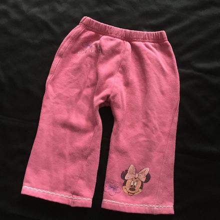 Vel. 74 růžové tepláky s minnie mouse, 74