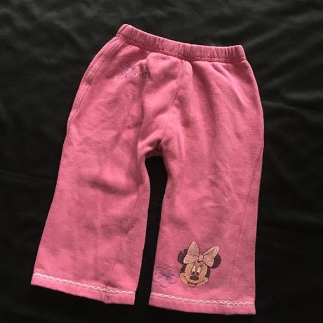 Vel. 74 růžové tepláky s minnie mouse, 74