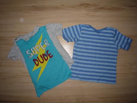 Triko s pláštěm + pruhované, f&f,80