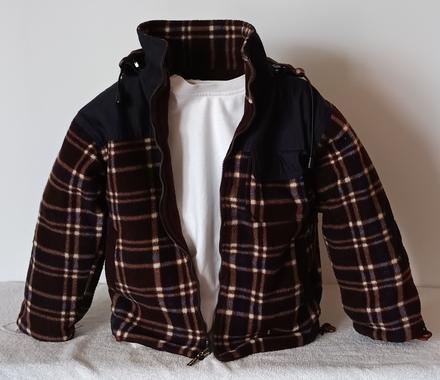 Oboustranná bunda - mikina, 122