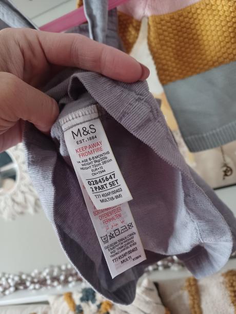 Zvířátková šatovka + pruhovaný svetr 68/74, marks & spencer,68