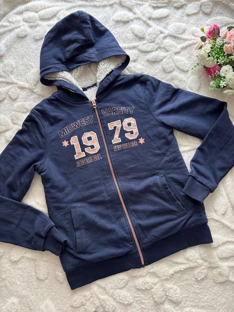 K1/ mikina modrá zateplená - v.164, 164